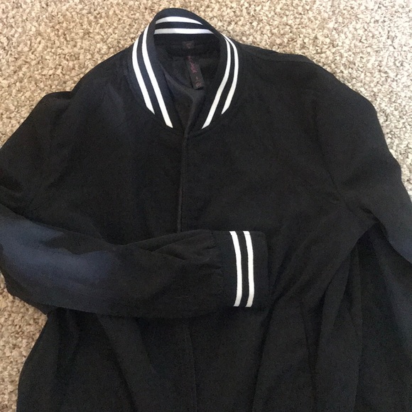 cute black bomber jacket